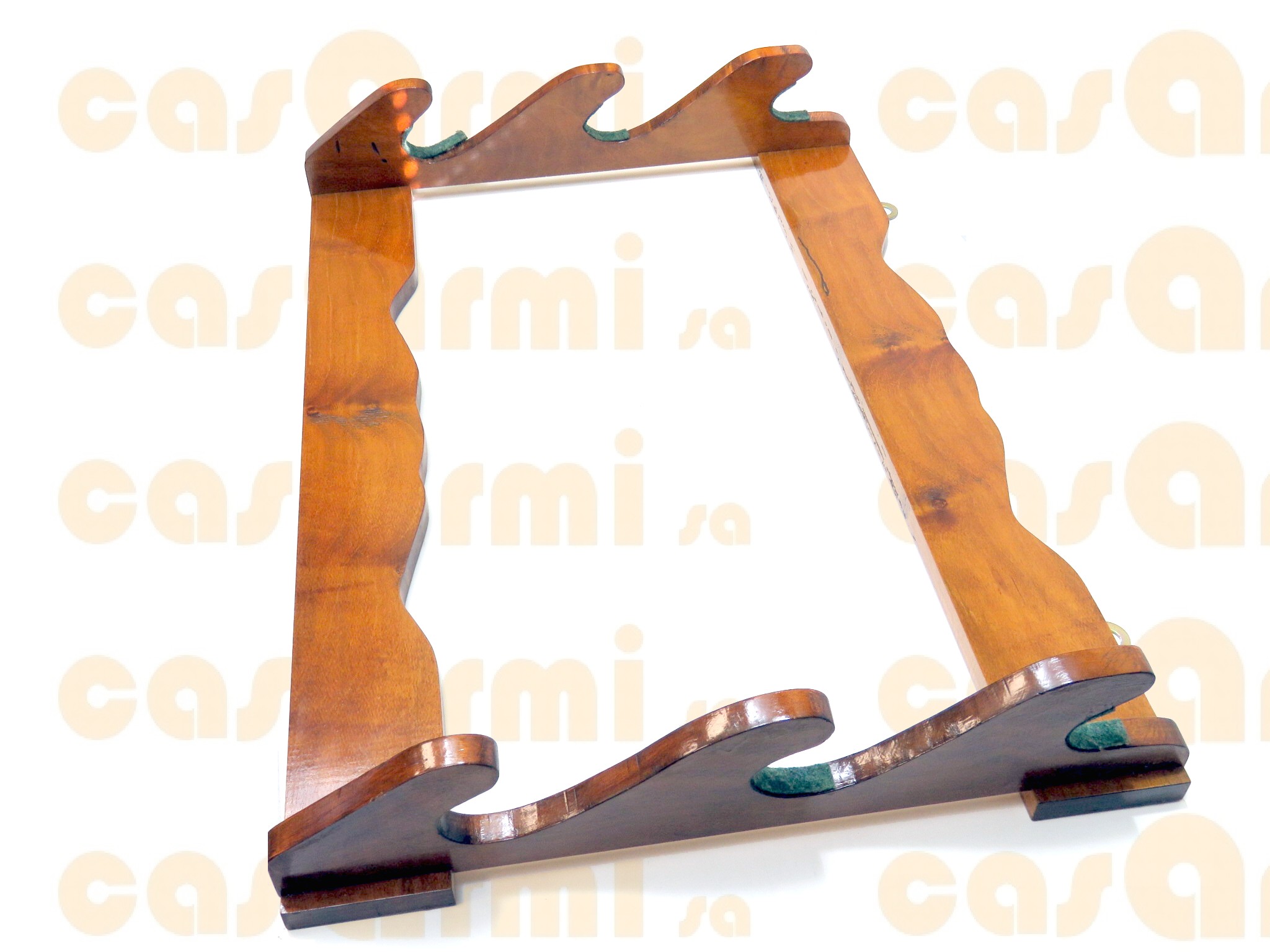  portafucili in legno a tre posti 